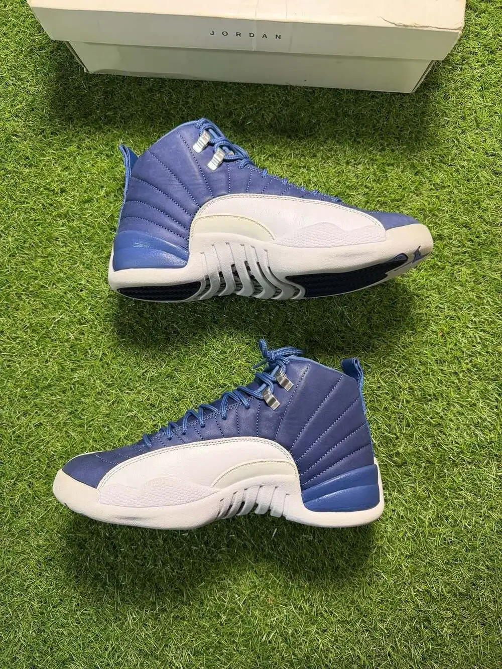 Jordan 12 Retro Indigo Stone Blue Legend Blue (Size 8)